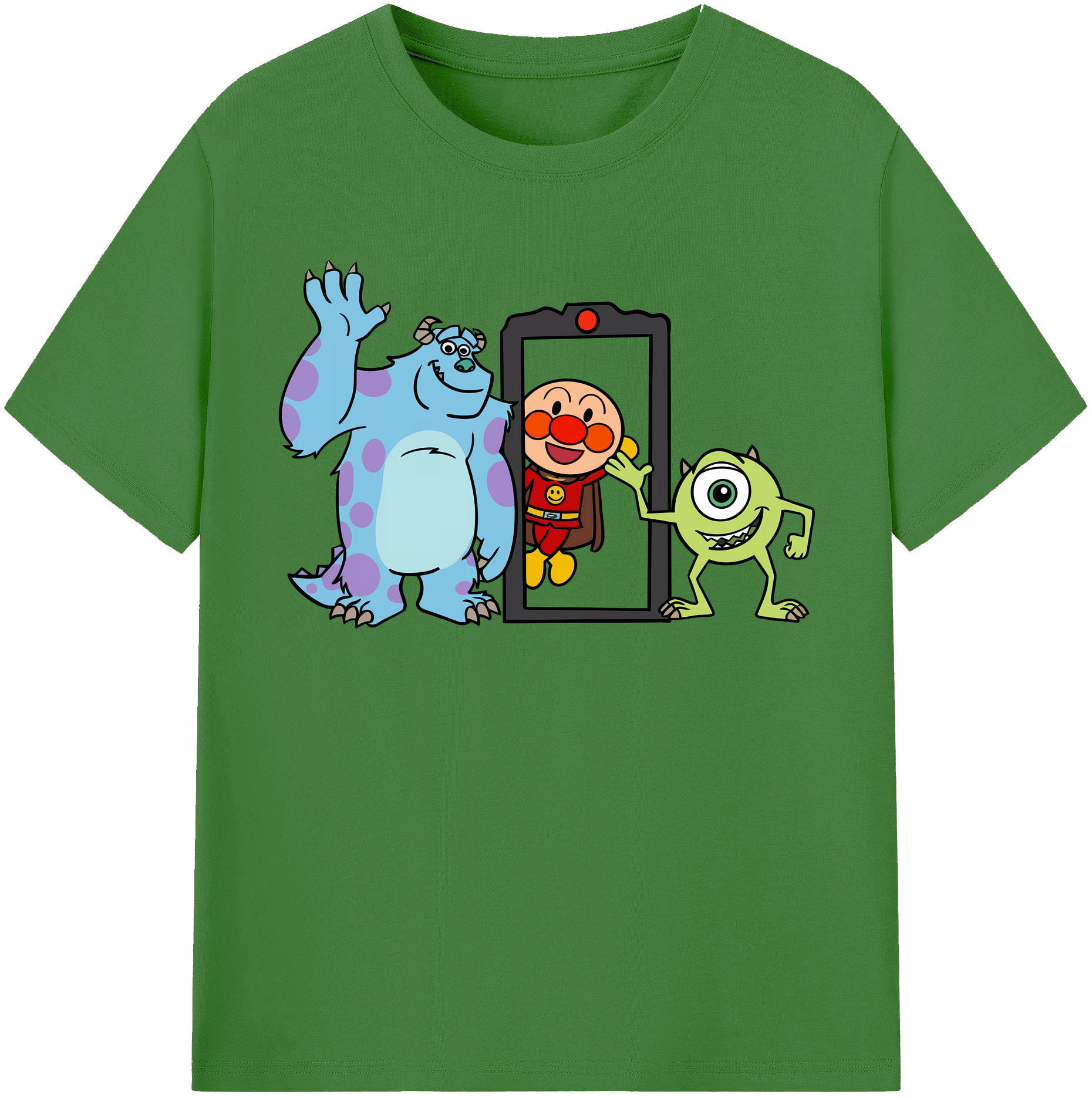 （画像用） アンパンマン Anpanman レディースカジュアルプリントTシャツ（綿100％）